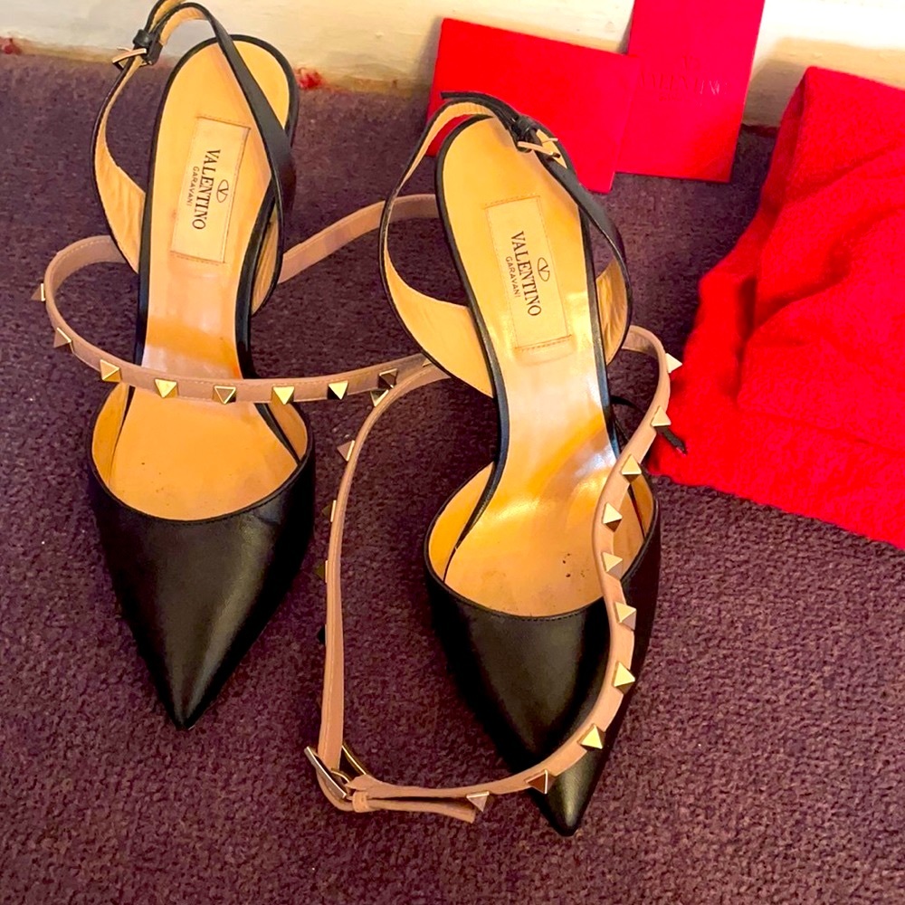 Valentino RockStud Ankle leather heels